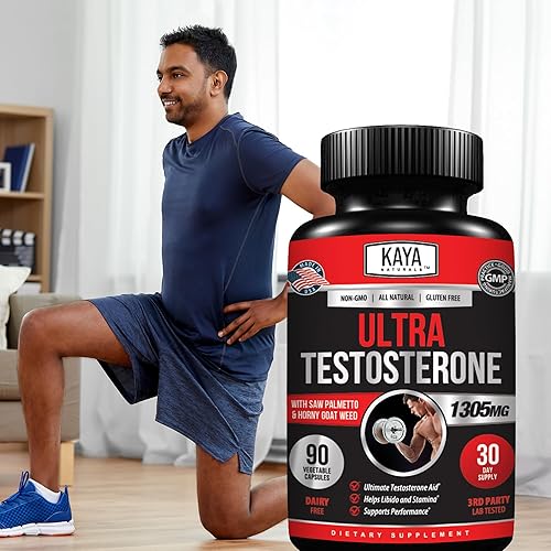 Miniatura 9 de Kaya Naturals Ultra testosterona - Refuerzo de testosterona para hombre con Tongkat Ali, hierba de cabra cachonda, tribulus, suplemento natural de