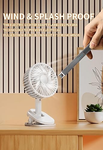 Miniatura 34 de MEIRUBY-Encendedor eléctrico, encendedor de velas recargable USB, encendedor de arco, encendedores para velas, campamento, barbacoa, uso familiar