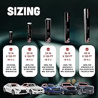 Vista 9 de United Window Tint - Tinte universal para ventana negro, 5% VLT de 20 pulgadas x 100 pies x 3 rollos de película teñida estándar de 1 capa