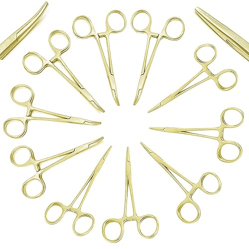 Miniatura 7 de OdontoMed2011 10 pinzas de hemostato con bloqueo de mosquitos surtidos de 5 pulgadas, ideales para todo tipo de pasatiempos y extractor de pelo