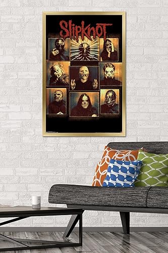 Miniatura 86 de Trends International Slipknot - Póster de pared a prueba de balas, 34 pulgadas de largo x 22.4 W, paquete de póster y clip prémium Paquete de póster