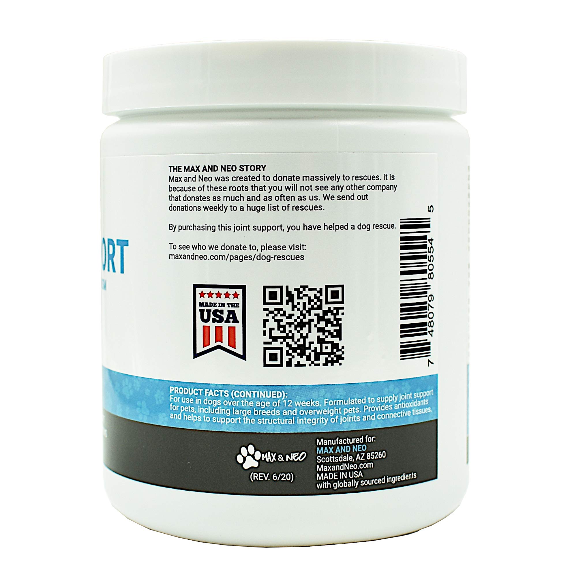 Max and Neo Joint Support and Care Glucosamine, MSM, Chondtoitin 