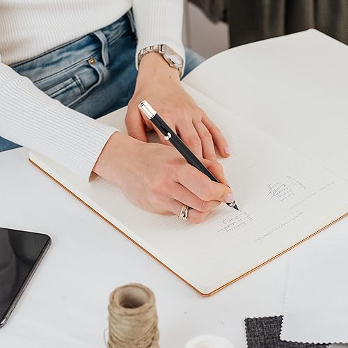 Miniatura 5 de SMOOTHERPRO Bolt Action - Lápiz de metal retráctil de maquinaria con punta intercambiable y borrador oculto sin tinta (PB03S)