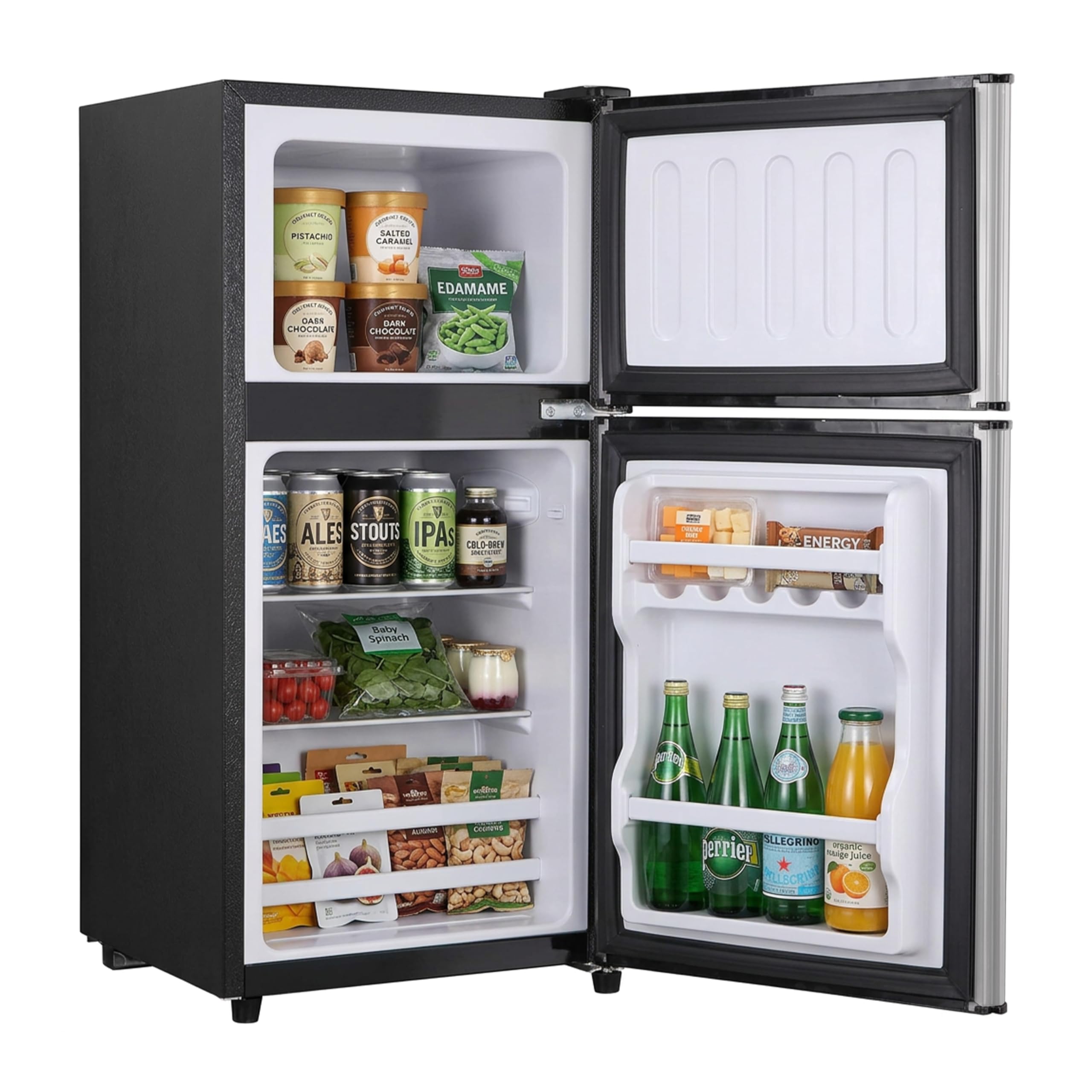 Simple Deluxe 3A88HKFRIG2DOORSILV2 3.2 cu ft Compact Freezer