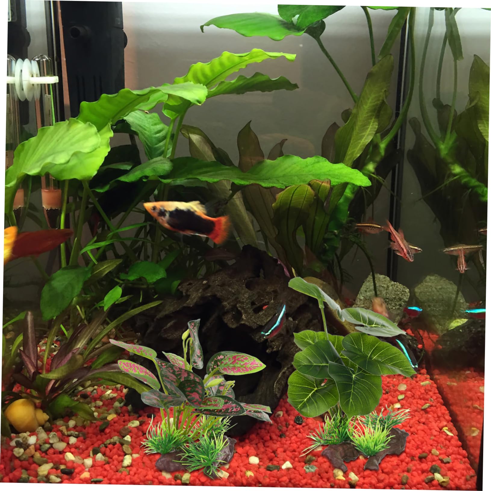 Yardwe 8stücke Künstliche Pflanzen Für Aquarien Aus Hochwertigen Täuschend Echten Wasserpflanzen Zur Dekoration Von Fischbecken Langlebig Und Fischfreundlich