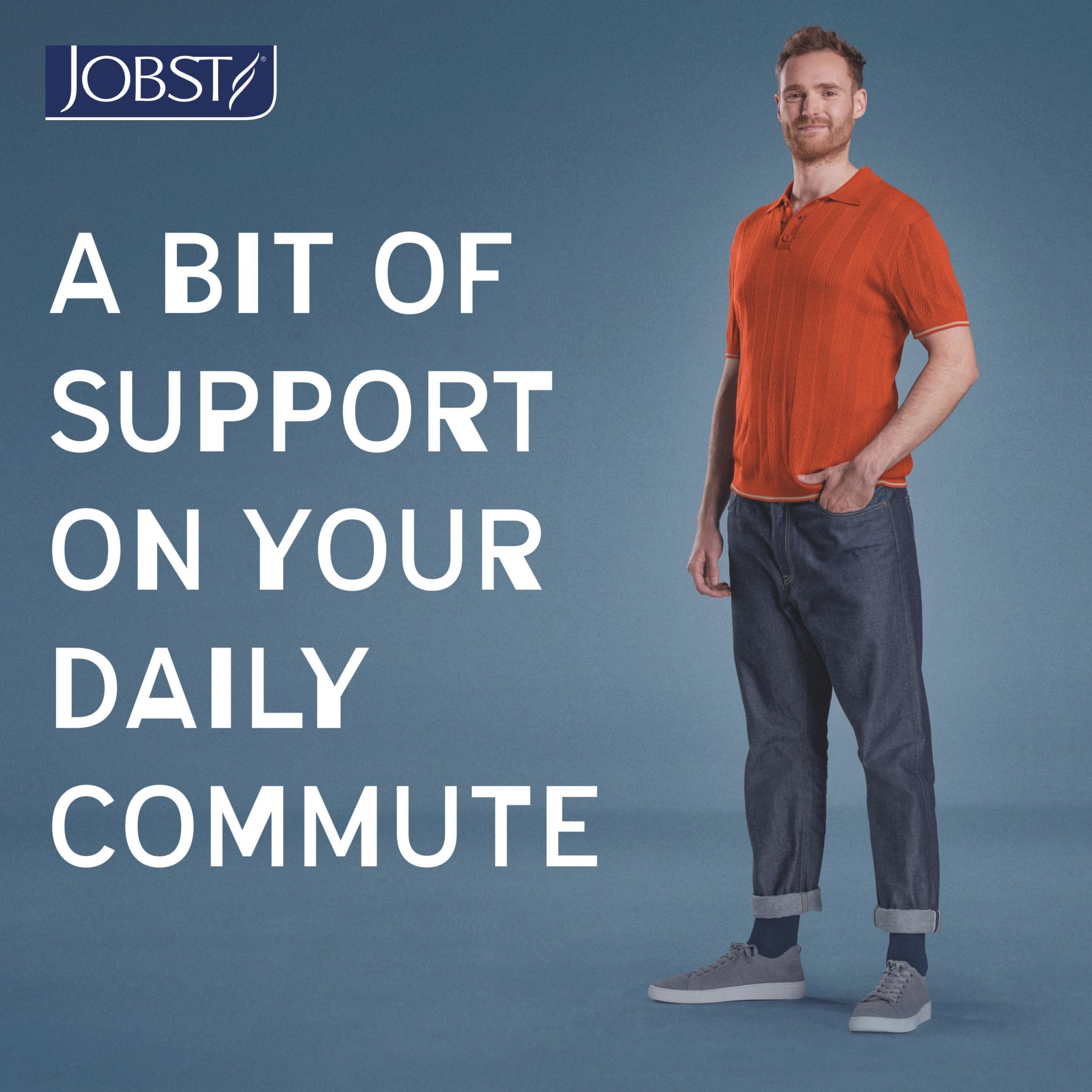 JOBST Chaussettes de voyage pour homme et femme - Aide à prévenir la thrombose en voyage - Douces et respirantes grâce à 33% de coton - Noir - Taille 4