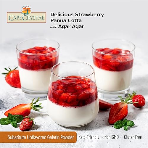 Miniatura 3 de Cape Crystal Brands - Agar en polvo (12 onzas) - Gelatina vegana y espesante - Vegano  Sin OMG  Certificado Kosher