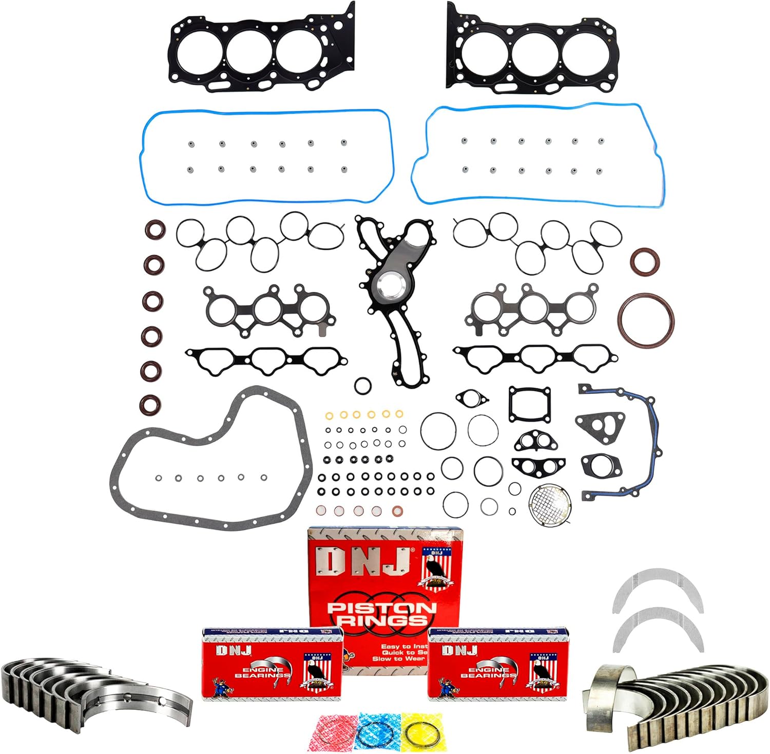 DNJ RRK964 Engine Re-Ring Kit for 2006-2013 Lexus GS350 3.5L V6 DOHC 24V 3456cc