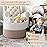 INDRESSME Large Blanket Basket, Laundry Toy Storage Baskets, Decorative Woven Basket for Living Room & Nursery, Baskets for Gifts Empty, Laundry, Dog Toys, Towels, White & Brown, 19.7 D x 12.6 H