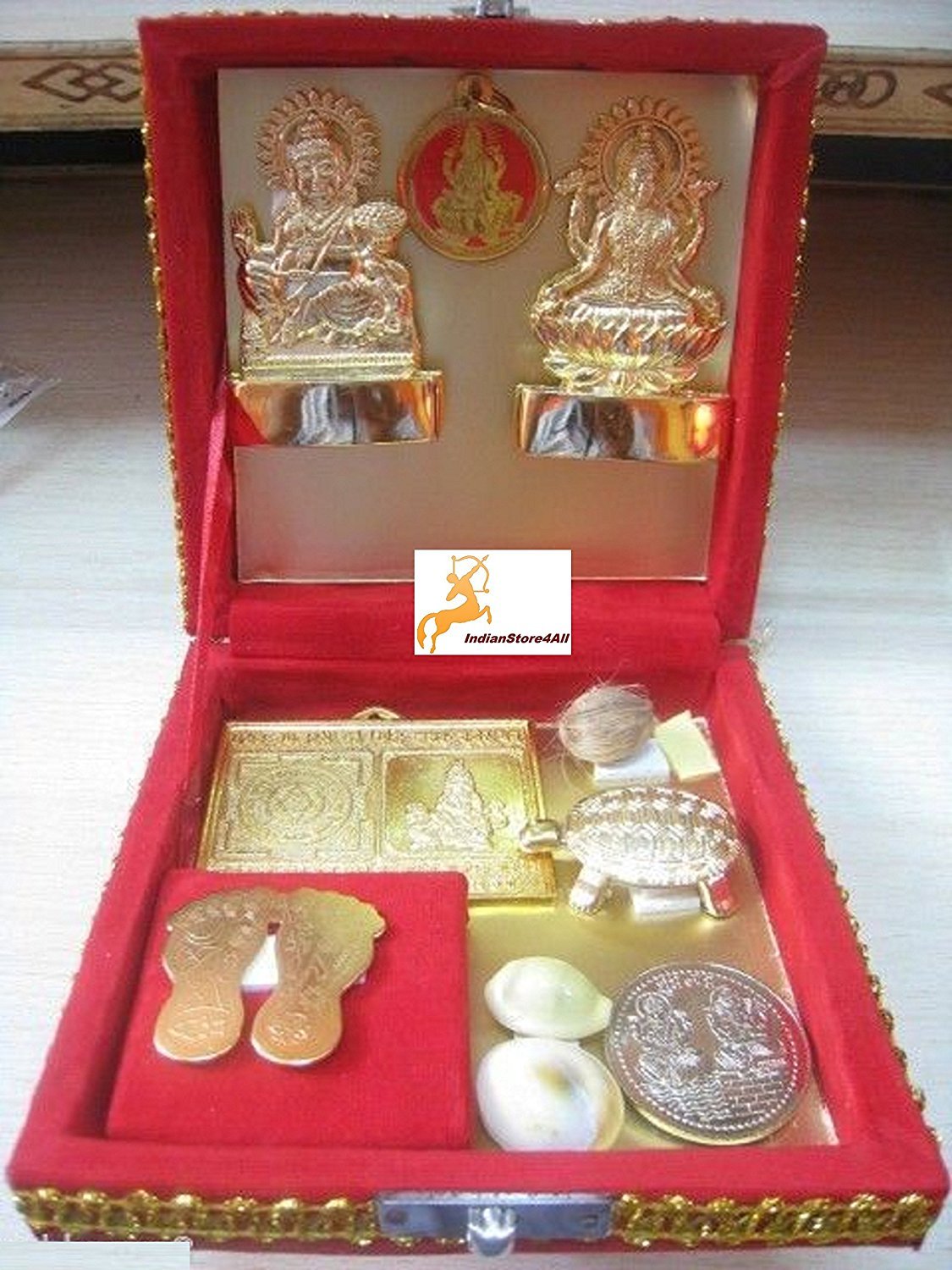 IndianStore4AllPoojan Set Kuber Dhan Laxmi Varsha Yantra