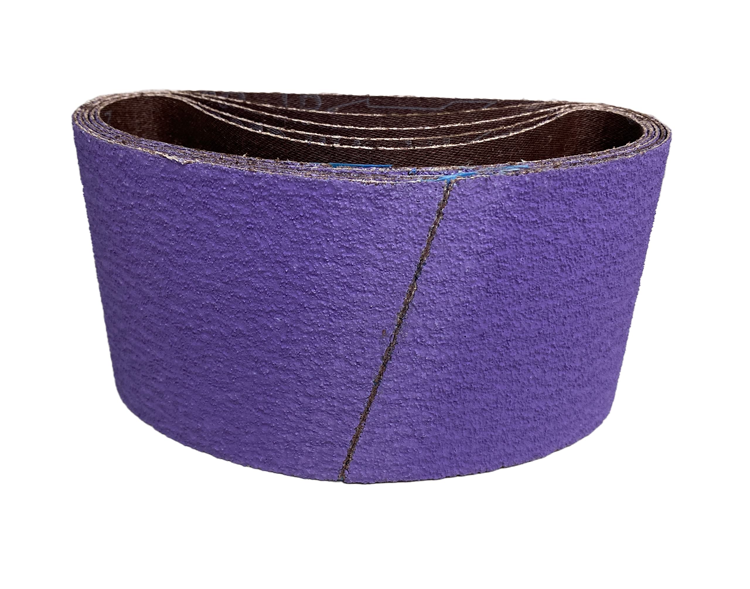 TG Abrasives 3-1/2 X 15-1/2 inch 120 Grit Sanding Belt High Performance Ceramic Cloth, 15/ Pack to use with 5 in Diameter Pneumatic inflatable Drum