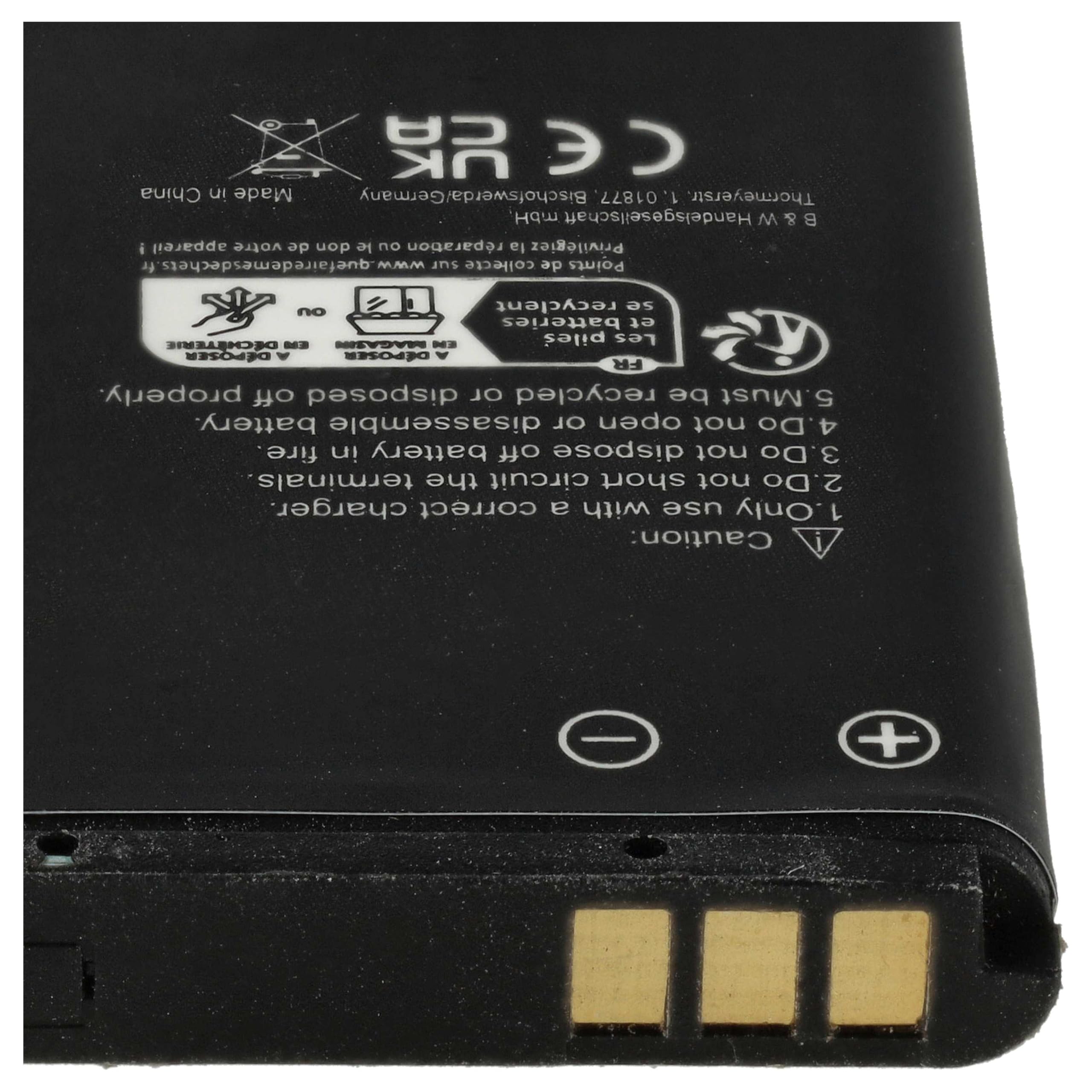 VHBW 900mAh Li-ion Battery (3.7V) Compatible With BLU Smartphone N5B80T