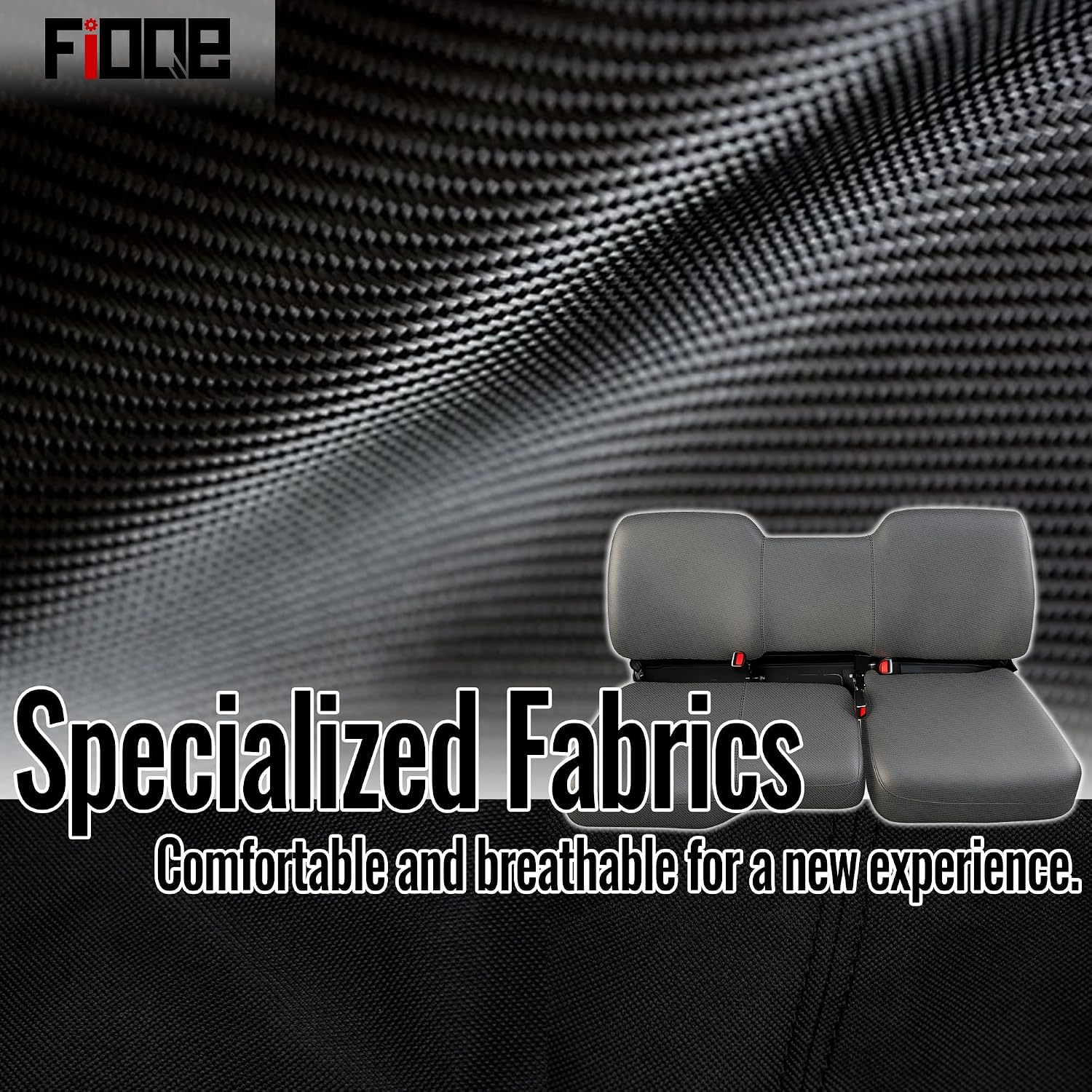 Oxford UTV Seat Covers for Polaris Ranger 1000 2020-2025 for Polaris Ranger XP 1000 2017-2021 Front Row 60/40 Split Bench with High Back Rest Design, Heavy Duty Protective Cover Set - Gray