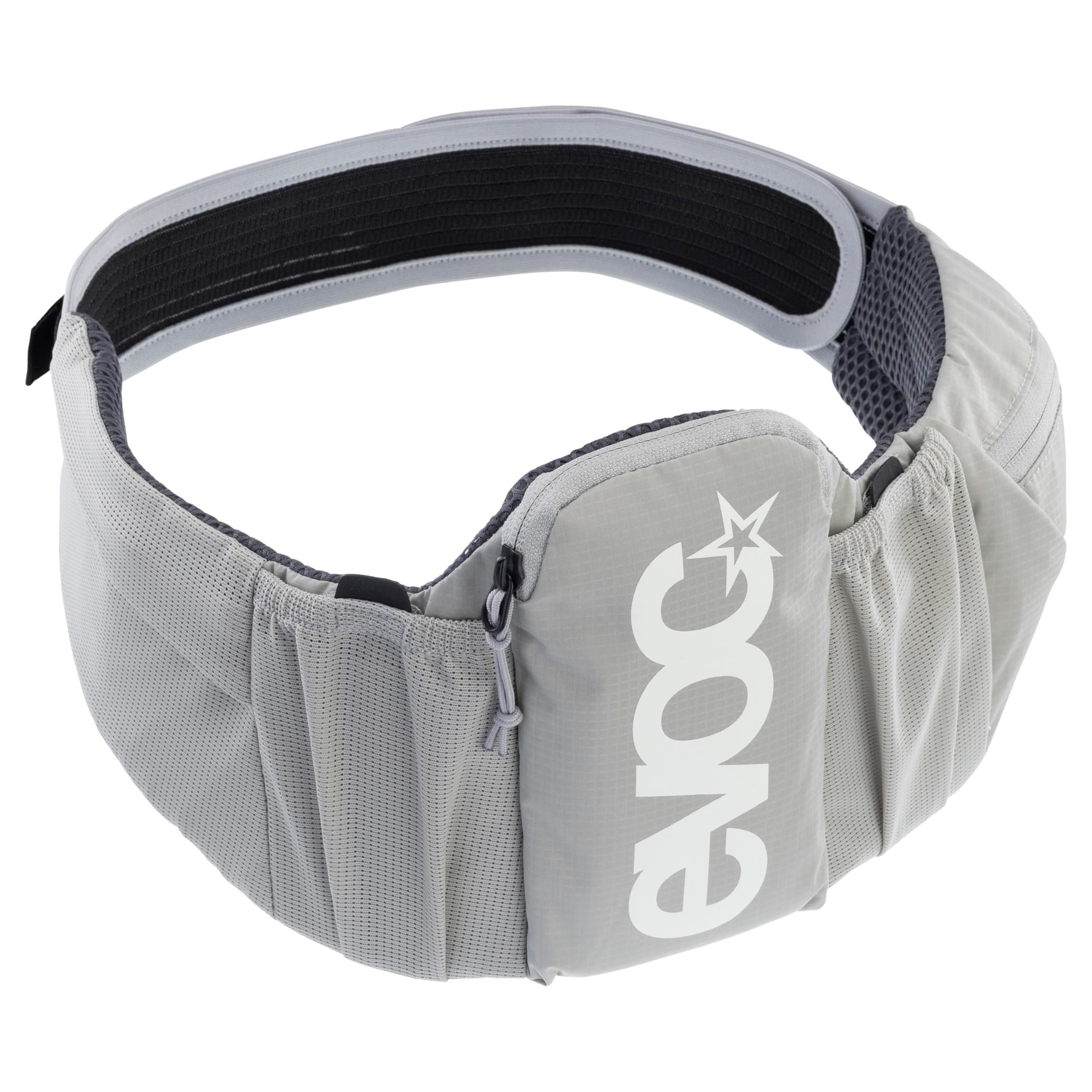 EVOC Trail Belt Sac Banane, Sac Banane (pour Smartphones jusqu'à 6,4 Pouces, Design Ergonomique, AIR Tune System, Ceinture Flexible AIRO Flex), Stone