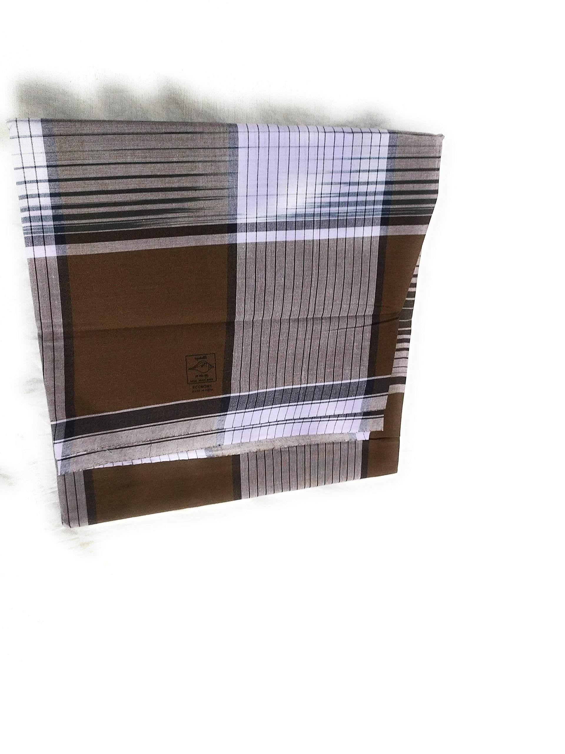 cotton colors Sangu Mark Lungies for Men (Multicolour, Pattern may vary) - Pack of 1_BT69-picture-14