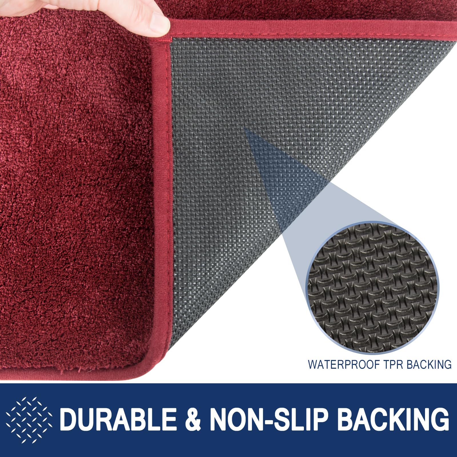 FCSDETAIL Zerbino per interni 137 x 210 cm, antiscivolo, per porta d'ingresso con assorbimento dell'acqua, lavabile, soggiorno, camera da letto