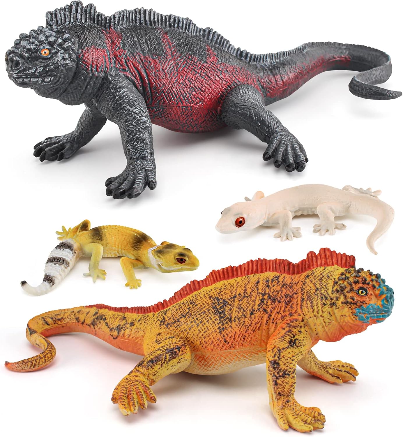 Atralo Service Lizard Reptile Animal Model Playsets 4 PCS