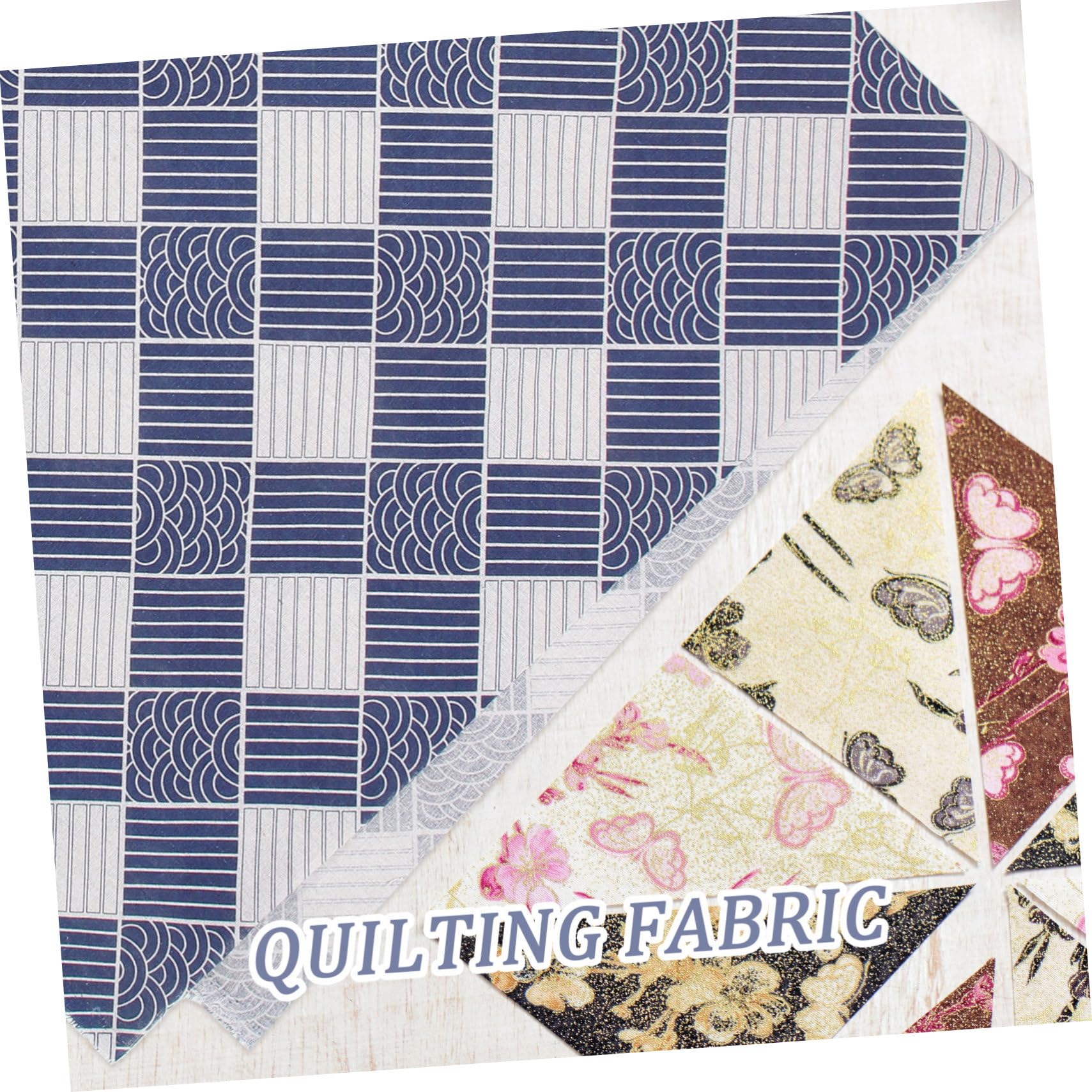 Tessuto Patchwork in Lino Cotone 3 Fogli per Cucito Creativo