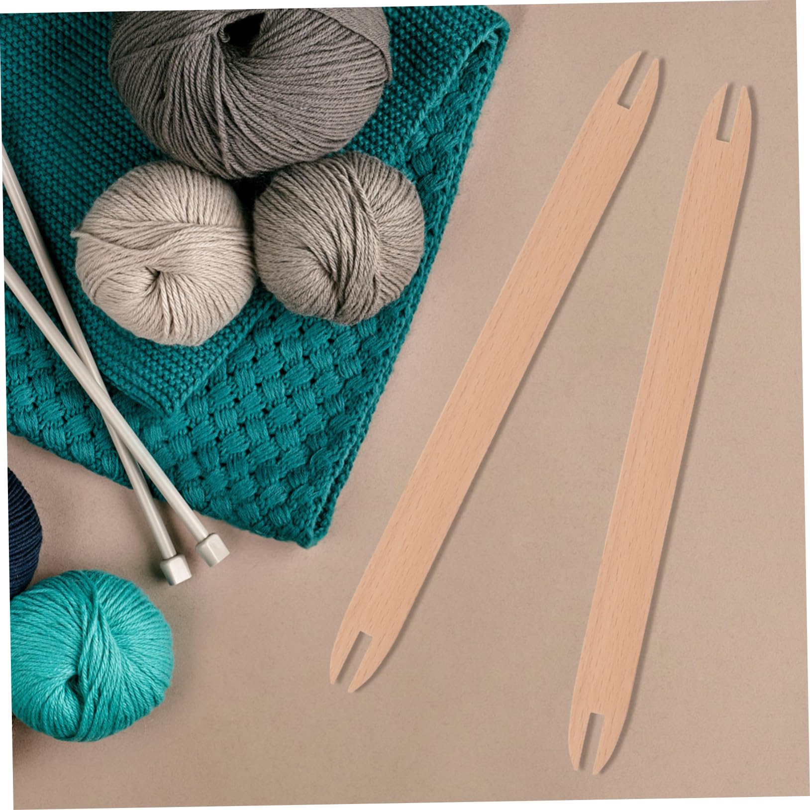 Artibetter 4 Sätze Webschiffchen Stich-gadget Zubehör Werkzeug Ergonomisch Nähen Stricker Anfänger Holzweberschiffchen Strickende Schiffchen Strick-shuttle Webnadel Hölzern 2 Stück * 4