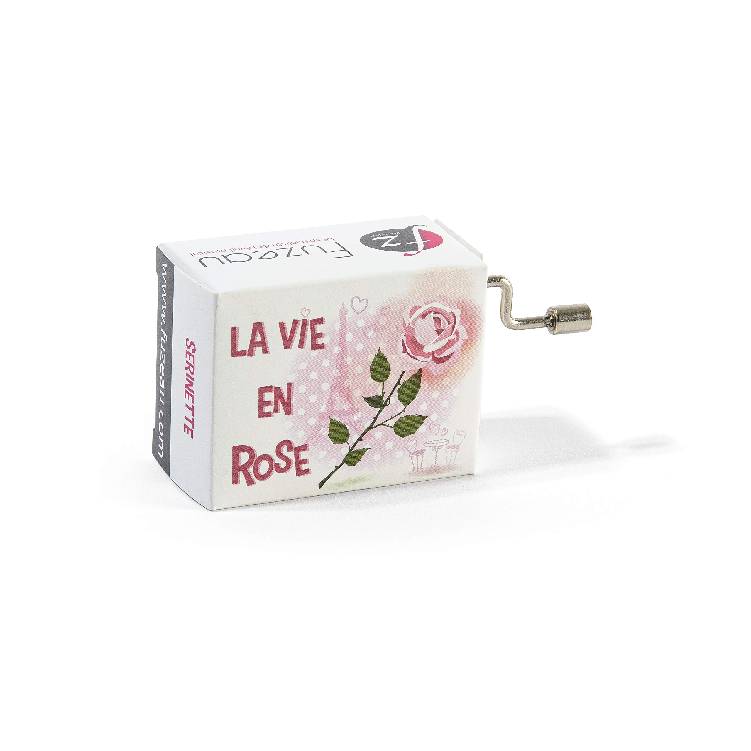 Serinette Boîte à Musique 'La Vie En Rose' - Mécanique à Manivelle - Instrument Vintage Pour Enfants Et Collectionneurs