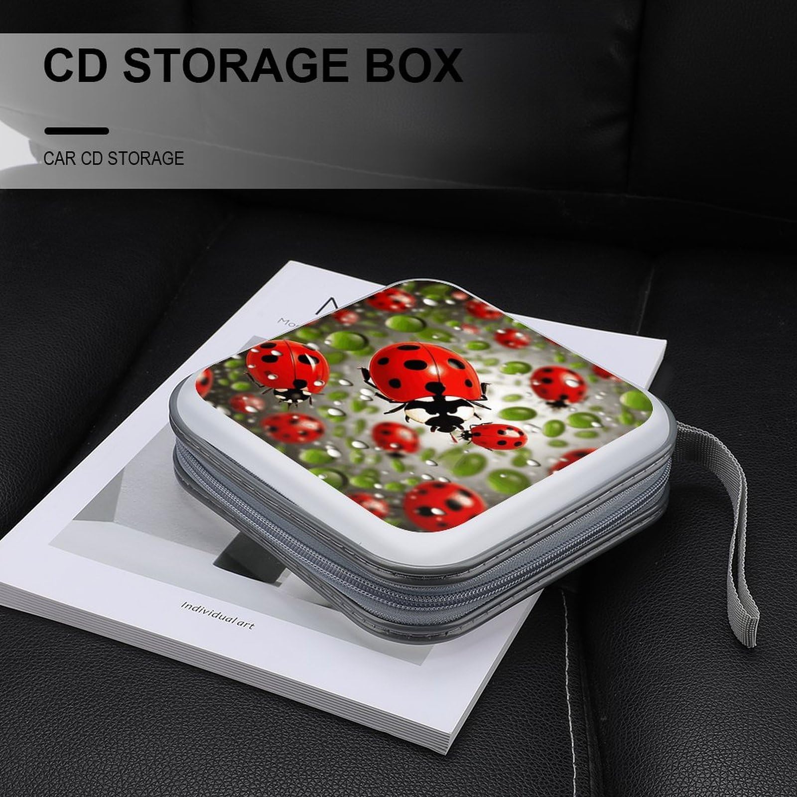 Amazon.com: VstaDank Ladybug CD Case 40 Capacity DVD Case with