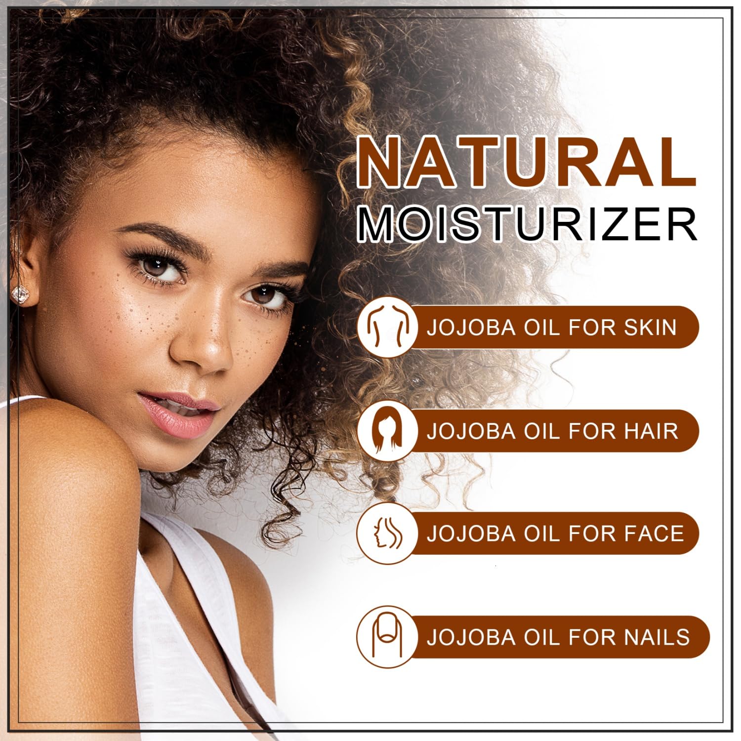 Pure Jojoba Oil Organic USDA Certified 16 fl oz, 100% Natural Jojoba Oil for Hair, Skin & Face, Cold Pressed Unrefined, Deeply Body Moisturizer Jojoba Carrier Oils for Essential oil Mixing - Image 9