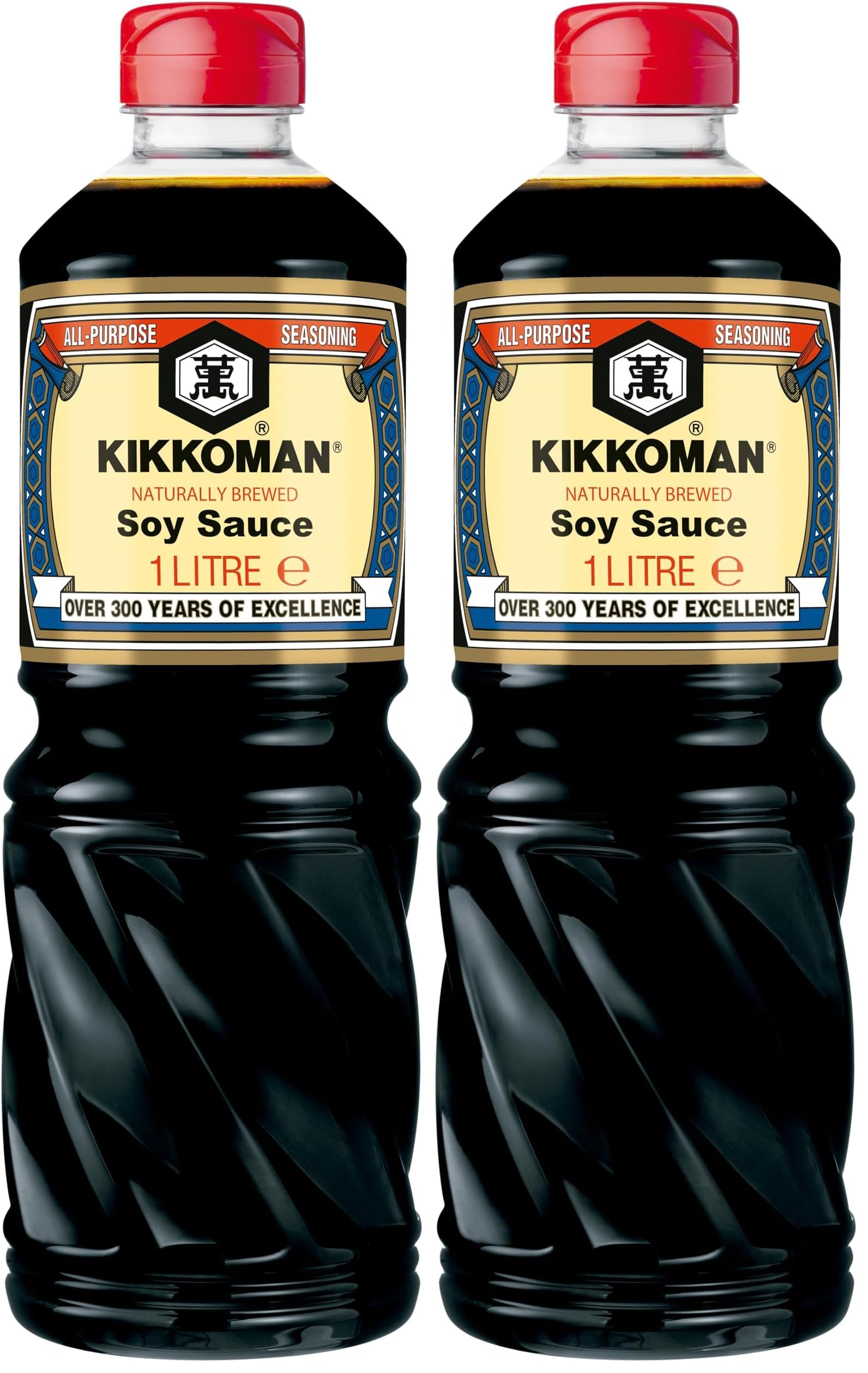 KIKKOMAN - Sojasoße (Pet) - (1 X 1 LTR) (Packung mit 2)