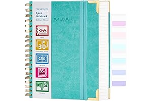 8x10 Spiral Hardcover Leather Notebook Journal