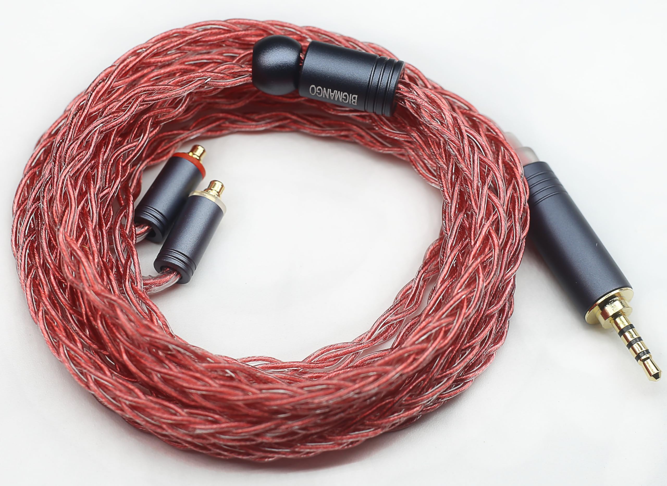 Amazon | 【BIGMANGO-Rubine】MMCX2.5mm銀メッキケーブル 2.5mmリ