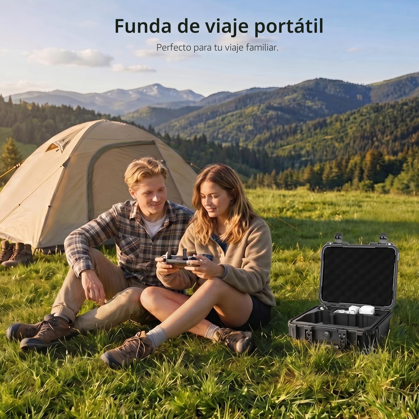 FPVtosky Funda rígida impermeable para Lito X1, Fly More Combo, compatible con controlador RC 2, batería, cargador y otros accesorios (solo funda)