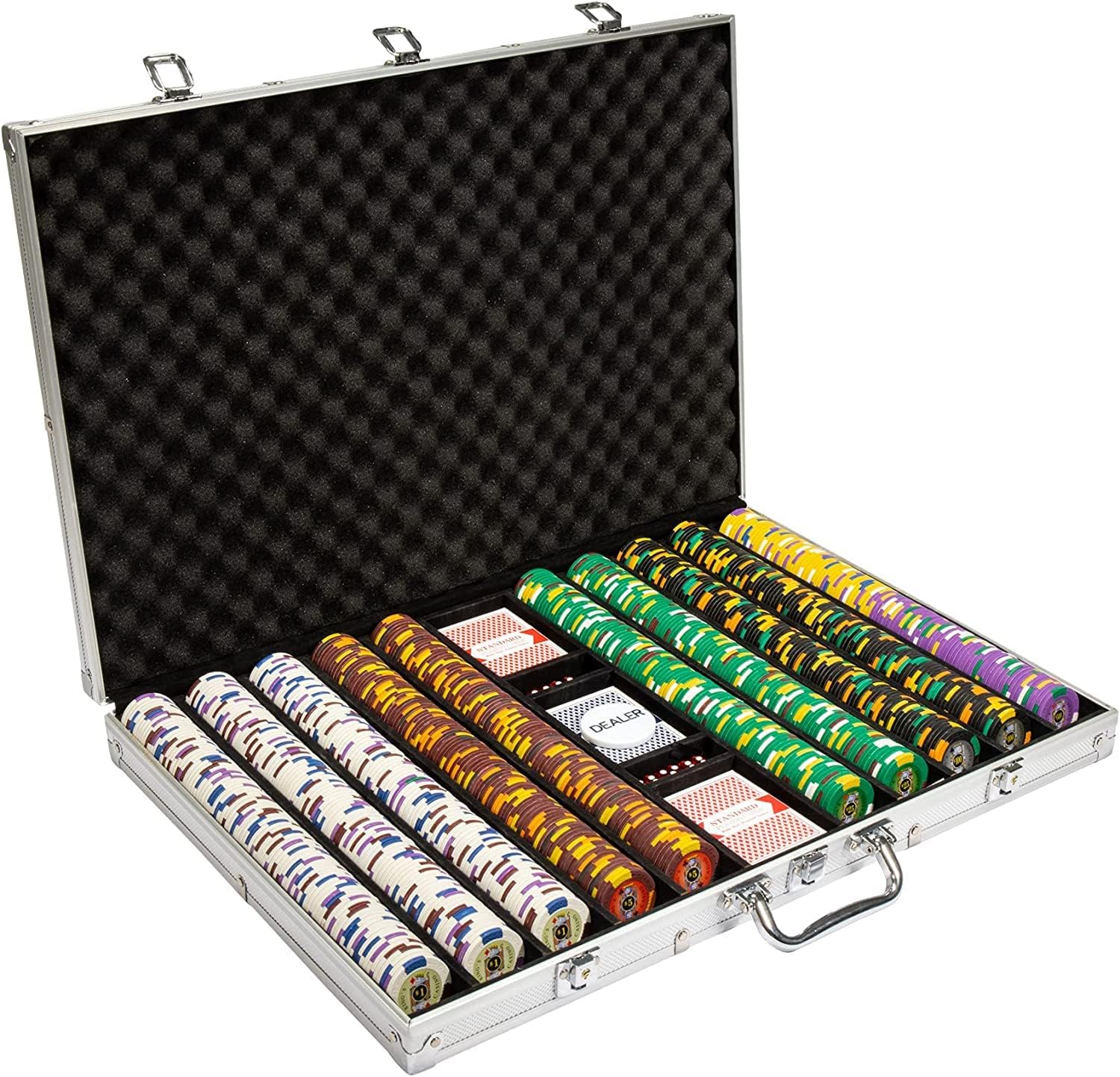 MGM社日本正規品 $1000カジノ・ポーカーチップ 213枚 専用アルミケース