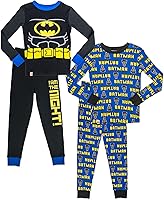 Vista 1 de LEGO Batman Movie - Conjunto de pijama para niño, 4 piezas, 100% algodón, tallas 4 a 10