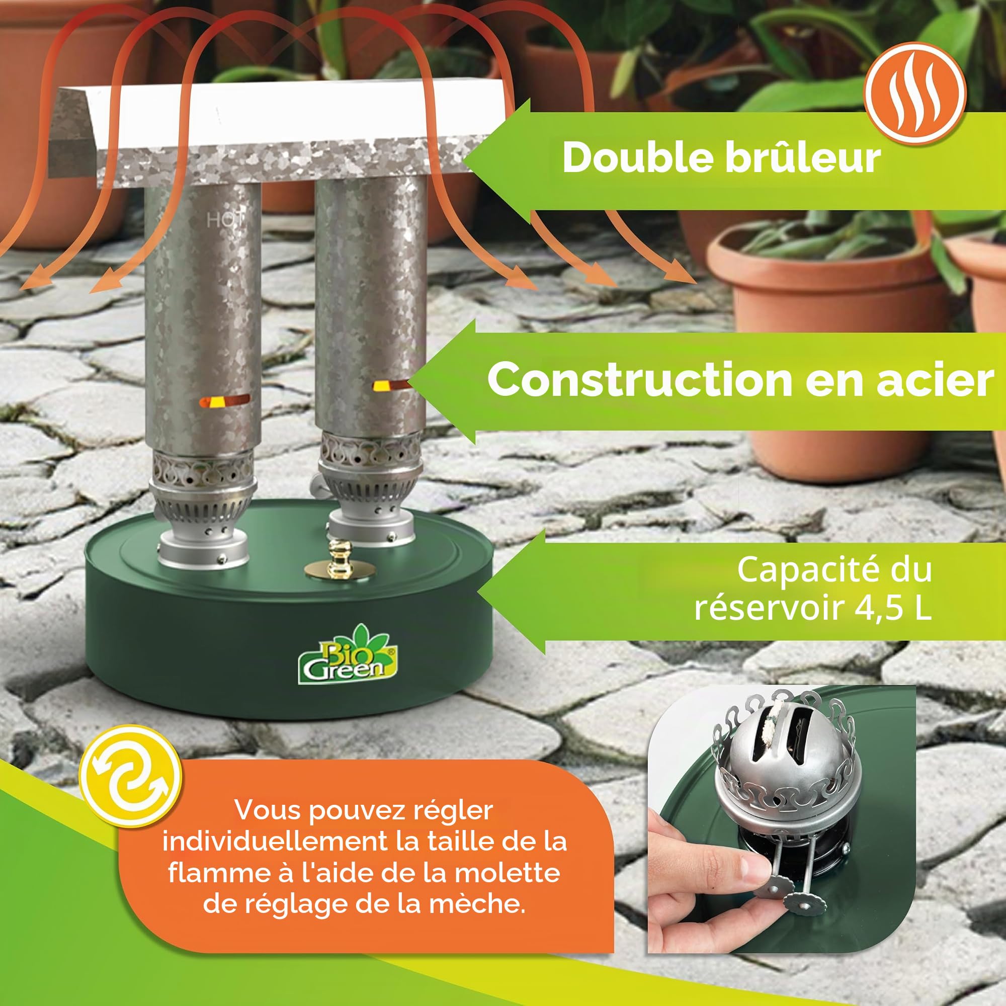 Bio Green WM-P5 Puissance 5 Calomax 41 x 30 cm