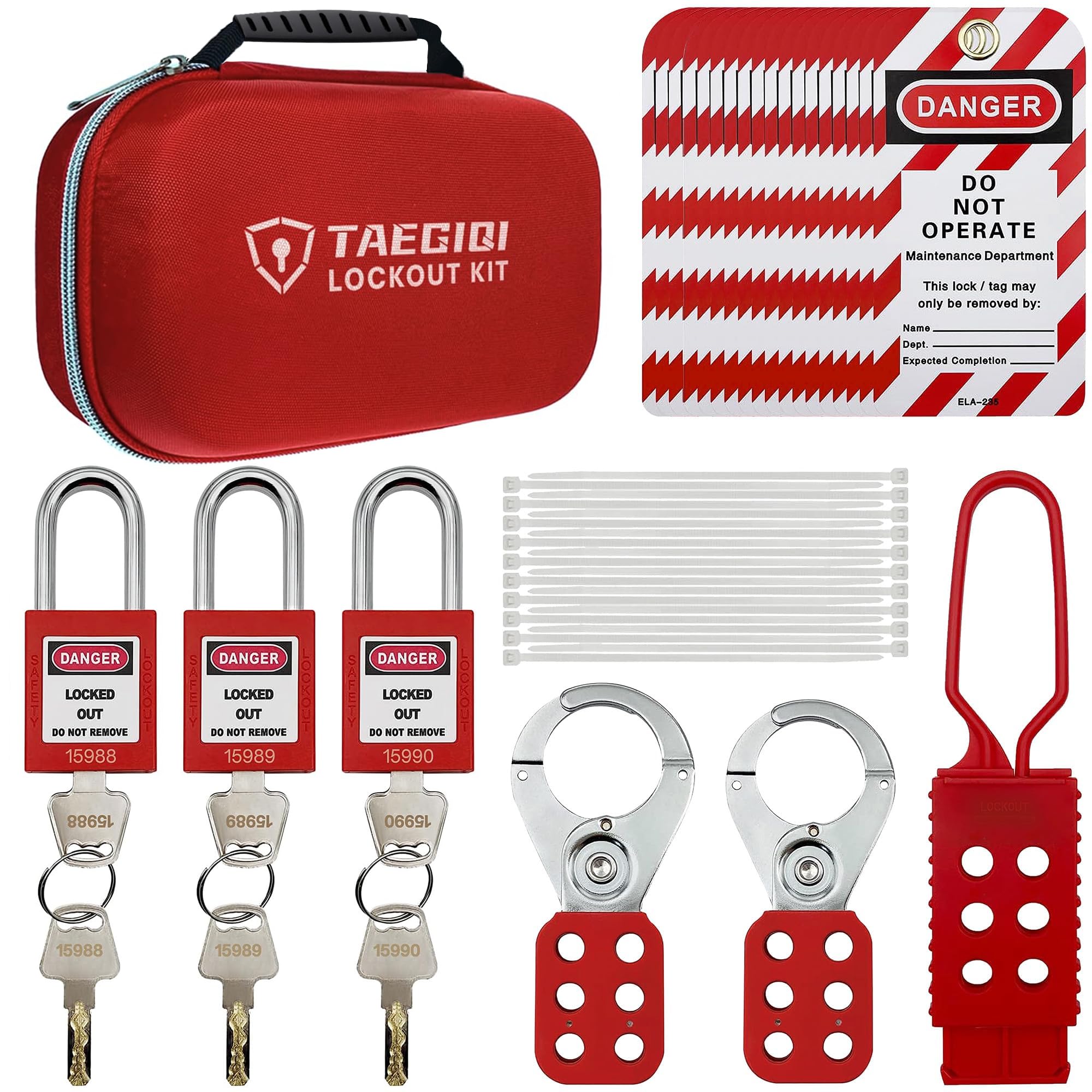 TAEGIQI 42-Piece Lockout Tagout Kit