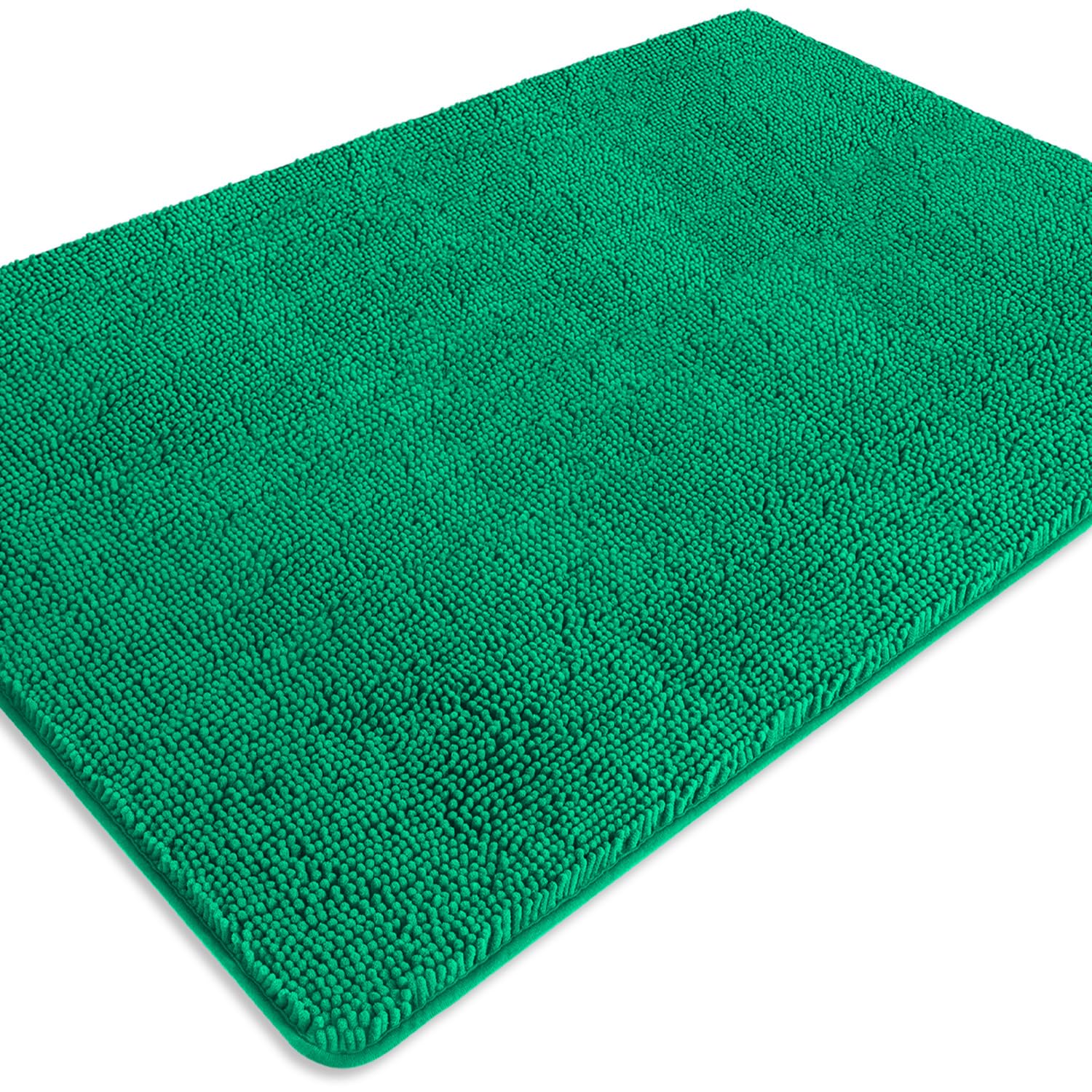 PureSwan Bathroom Runner Rug 40 x 60 Inch – Extra Large Long Bath Mat | Absorbent and Washable Thick Chenille Bath Rug Non-Slip Runner Rug for Bathroom, Shower, Sink(Emerald Green) — image 1