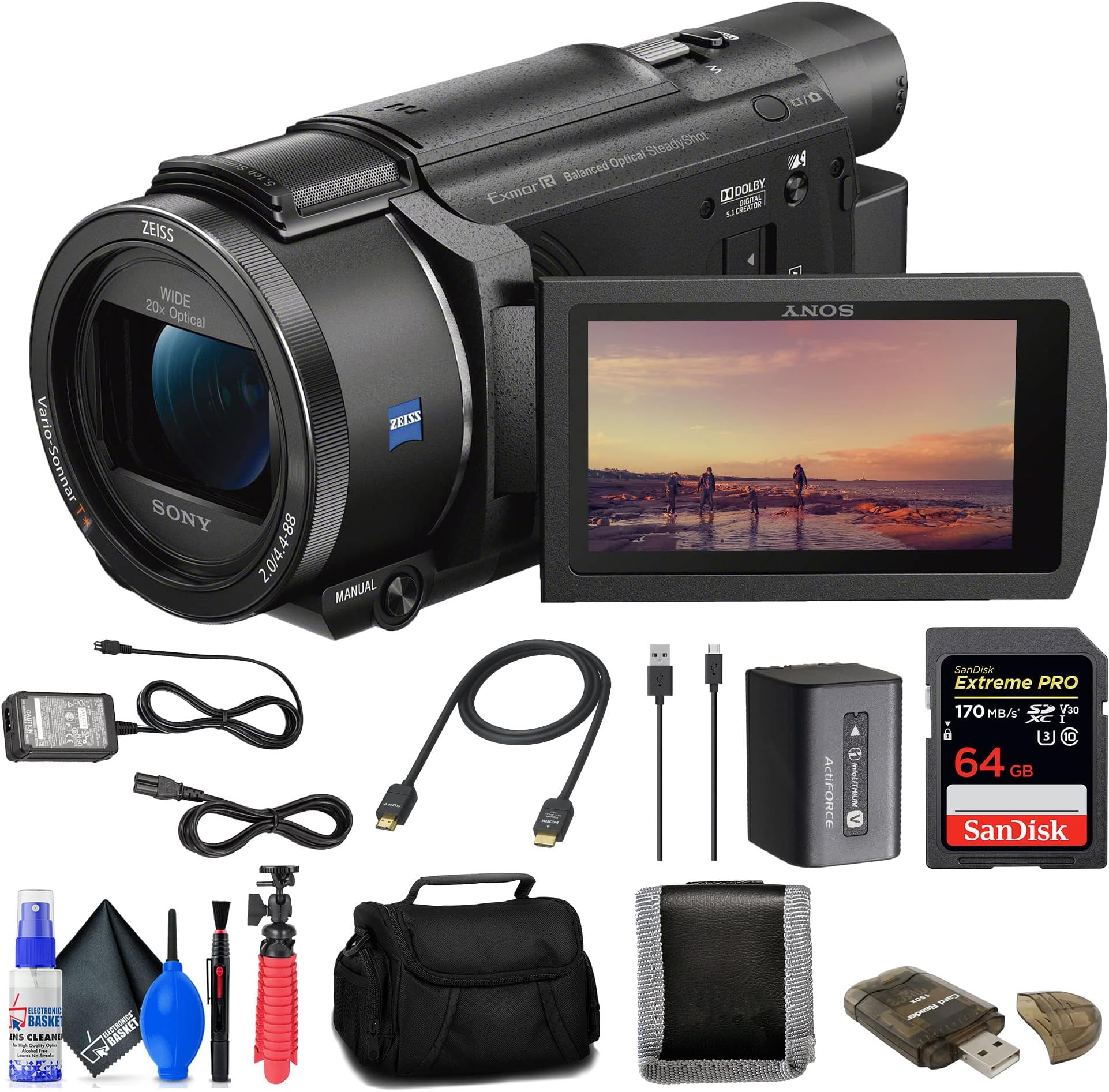 Promo Sony Fdr-ax53 4k Ultra Hd Handycam Camcorder Diskon 14% Di Seller
