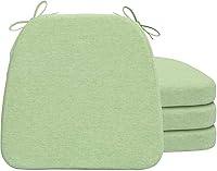 Vista 40 de AAAAAcessories - Cojines para silla en forma de D, 2" de espesor, almohadillas para sillas de comedor con lazos y removibles, cubierta lavable a