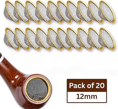 Fenny's Creations 12mm Pipe Screens Gauze Conical Steel Brass Filter Screen Bowl Mesh Metal Sieve (20)