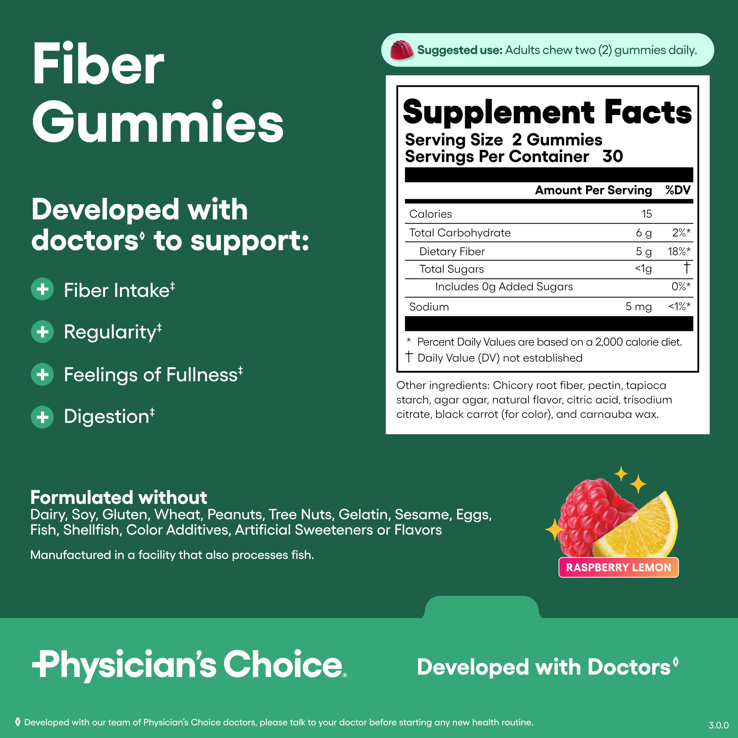 Physician's CHOICE Daily Gut Trio for GLP-1 Support, Bloating & Digestion — Amazon image 7