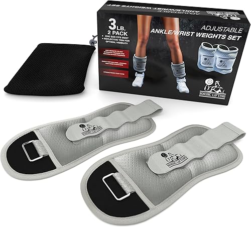 Miniatura 2 de Pesas de tobillomuñeca (1 par) para mujeres, hombres y niños, peso totalmente ajustable para brazos, manos y piernas, lo mejor para caminar, trotar,
