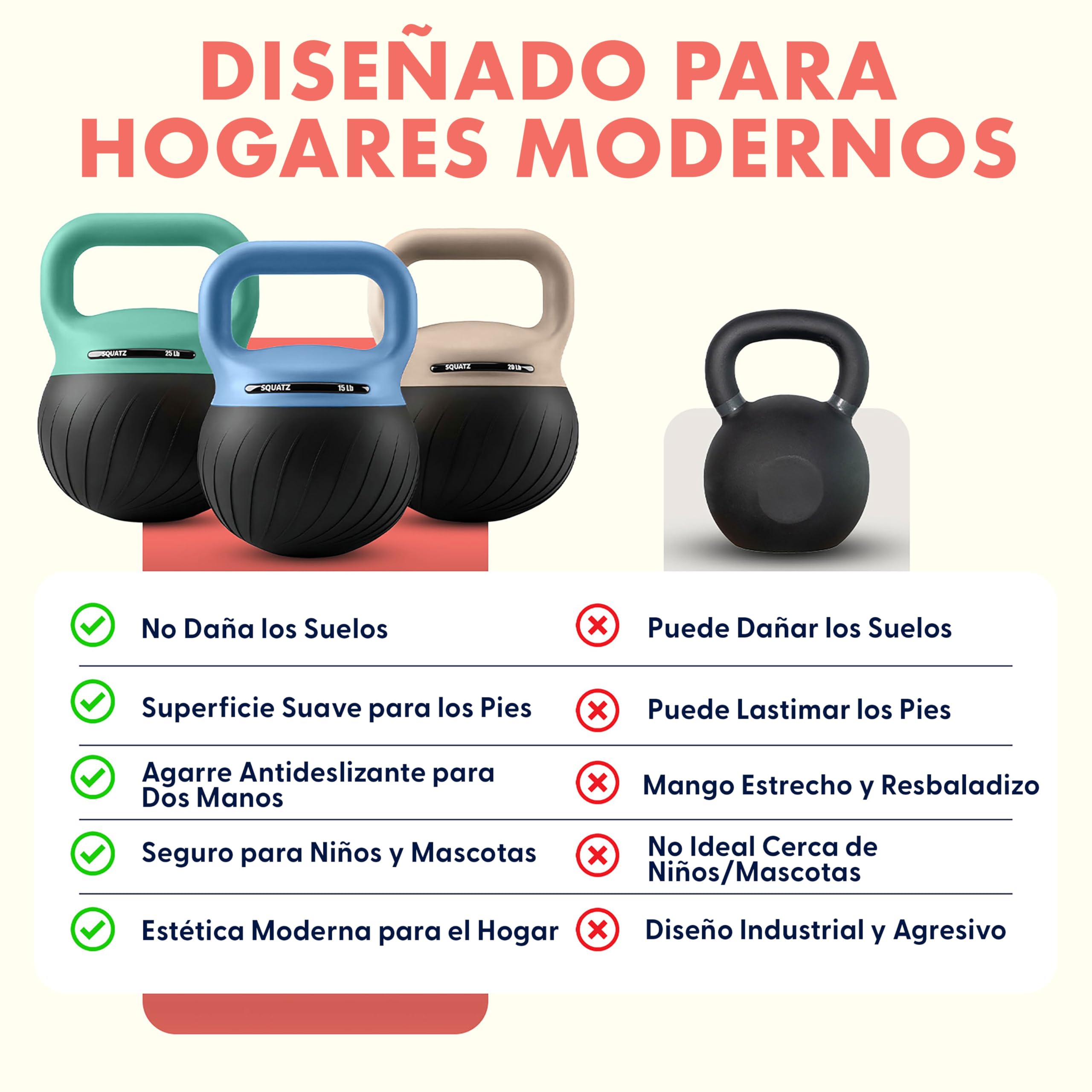 Squatz Set de Pesas Rusas, Kettlebells