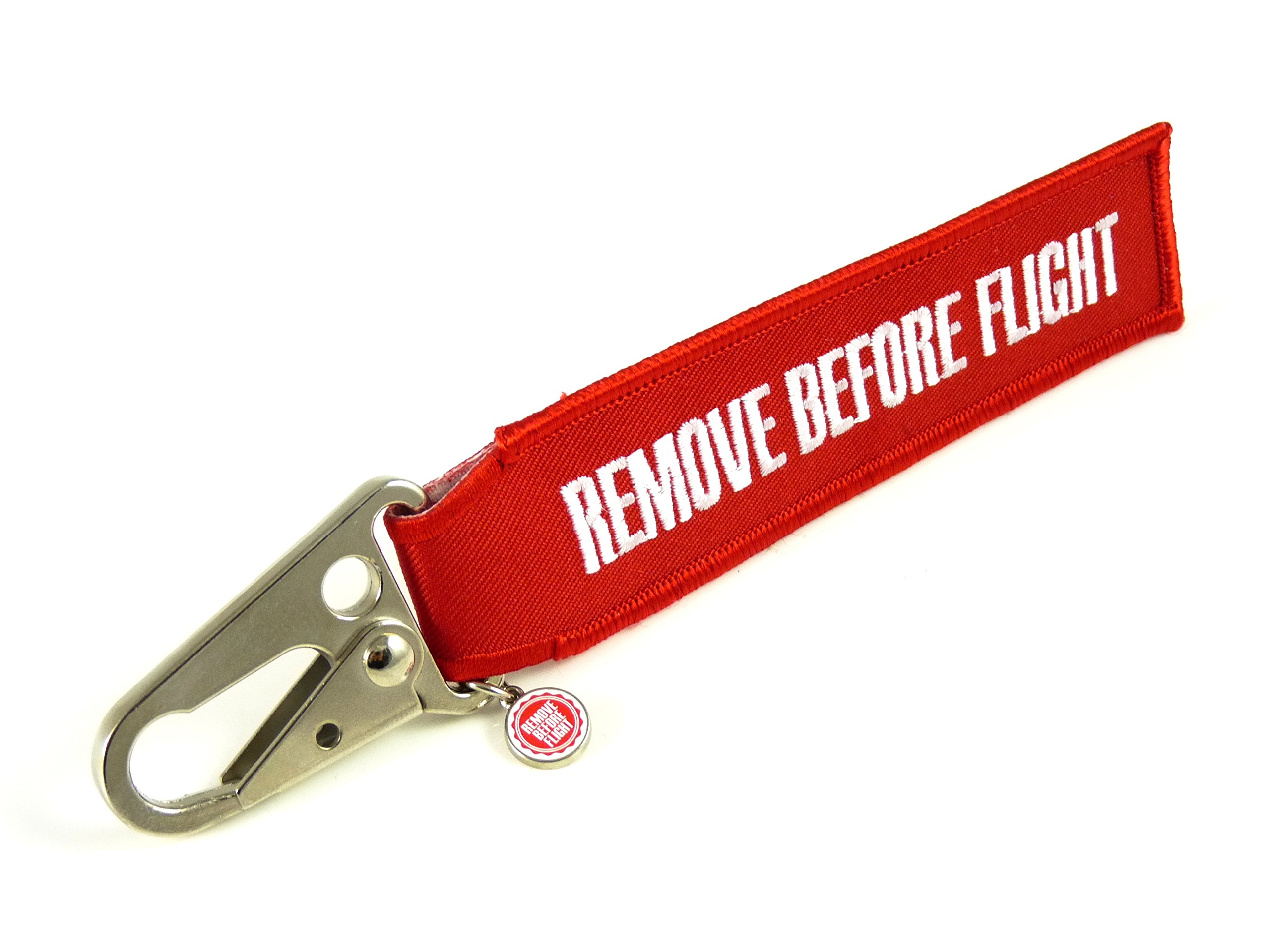 REMOVE BEFORE FLIGHT Keyring - - Aeroplane Carabiner