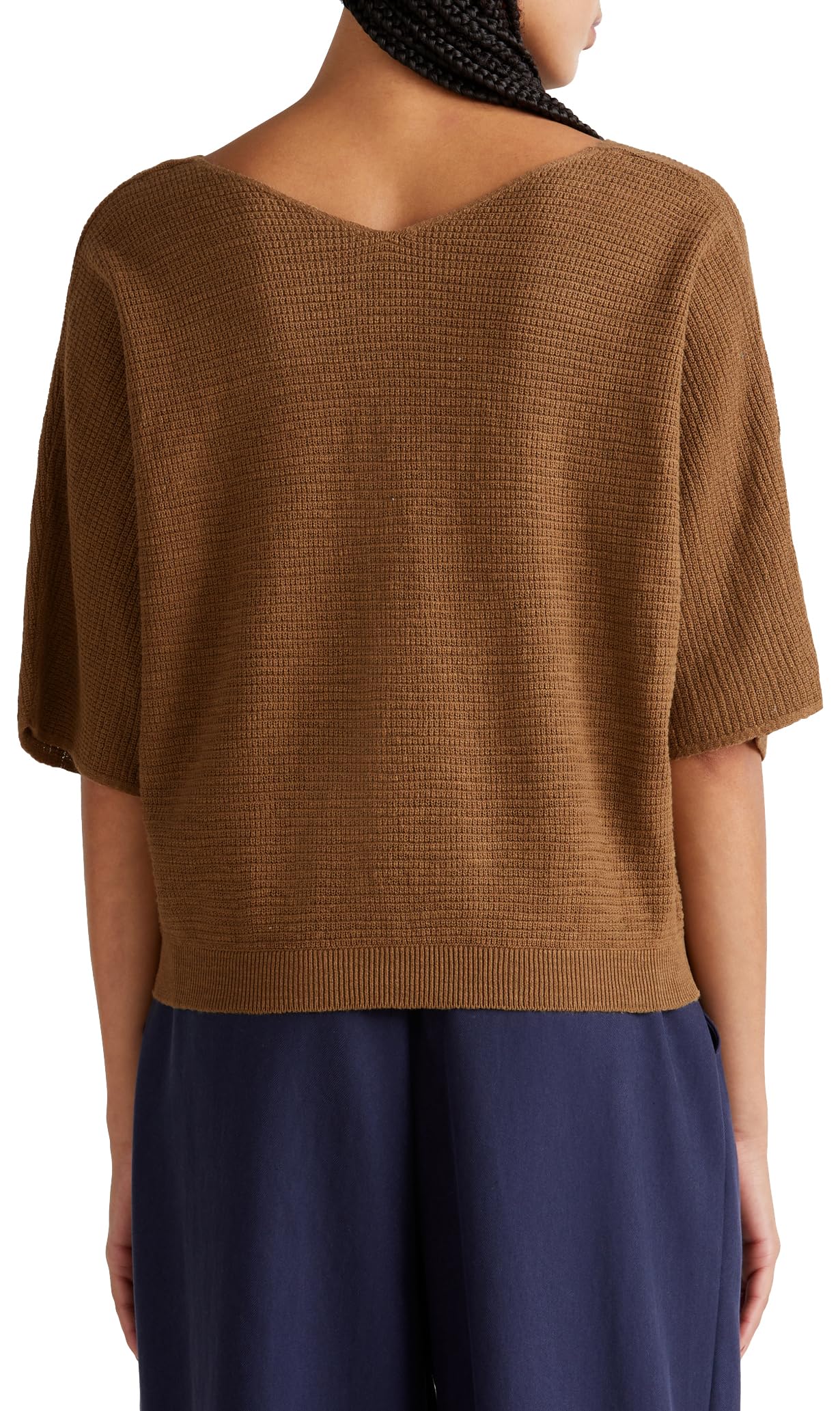 United Colors of Benetton Damen Maglia Scollo V M/M 115gd10cs Pullover