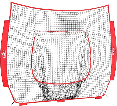 Red de repuesto de béisbol y sóftbol (solo redes, no marco) 7 hebras de poliéster sin nudos de alta resistencia para béisbol lanzar y practicar