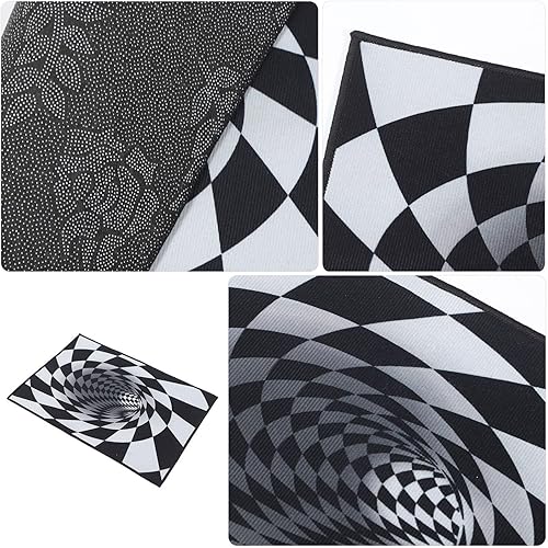 Miniatura 9 de Lurrose Norse Decor - Alfombra 3D antideslizante para el suelo, alfombra para dormitorio, alfombra de adorno para sala de estar, alfombra de