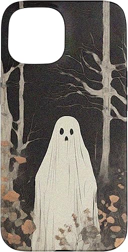 Miniatura 10 de Funda para iPhone 1212 Pro, diseño floral vintage con diseño de fantasmas de Halloween