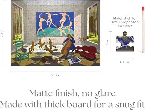 Pomegranate 1000-Piece Puzzle for Adults, Foxes & Matisse Art