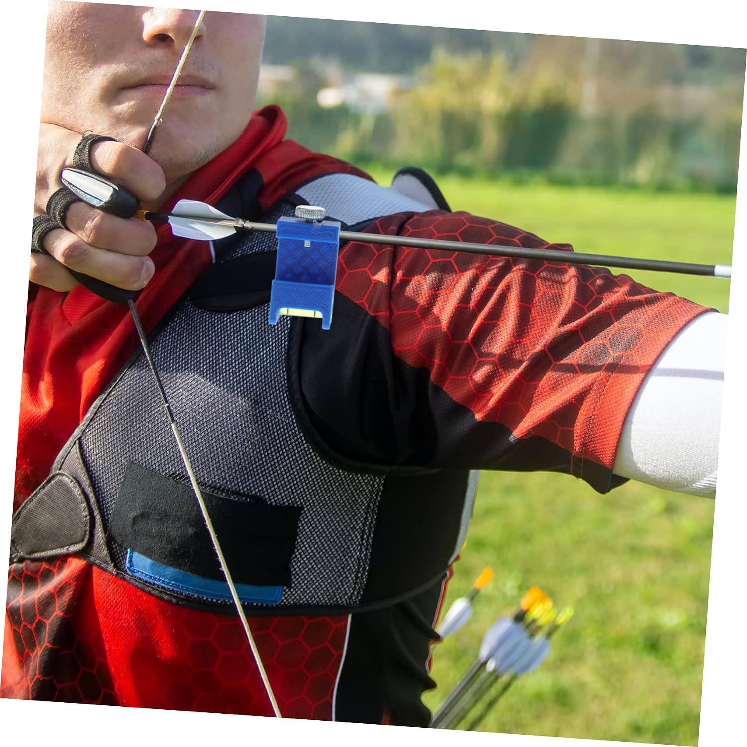 Uonlytech Professional Bow Positioner Portable Bow Leveler Archery Accessory for Accurate Compound Sight Calibration and Arrow Rest Tuning