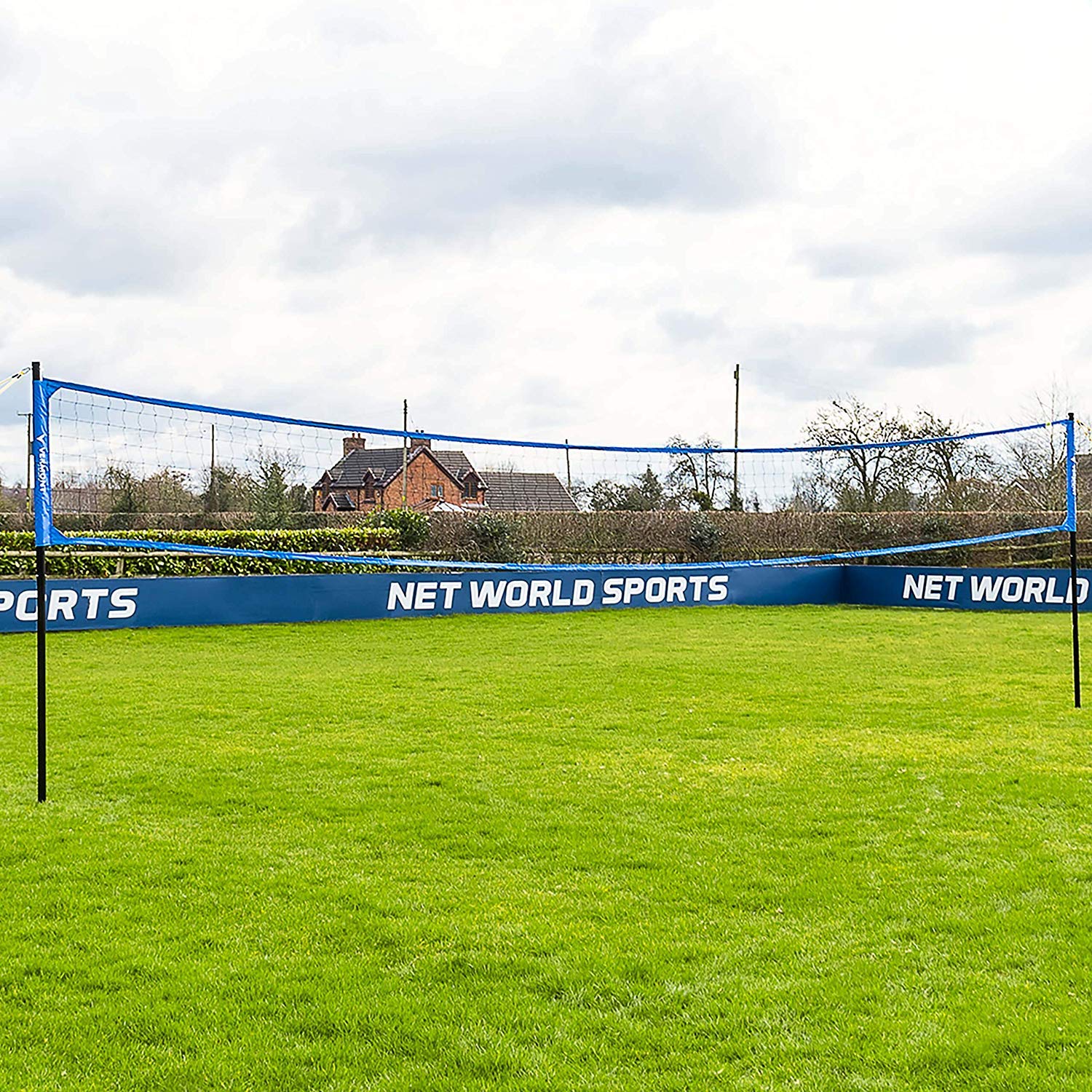 Vermont Set pallavolo Portatile Pali telescopici in Alluminio - Borsa per Il Trasporto Inclusa | Set Include una Rete, Due Pali, Tiranti, Spuntoni per Fissare al Terreno e Nastro