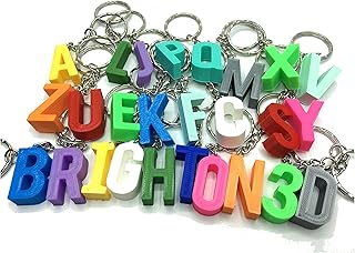 Initial Letter Chunky Keyrings - Loads of Colour Options - Letter Keyring, Letter Bag Tag, Initial Bag Charm, Initial Keyring, Keyrings